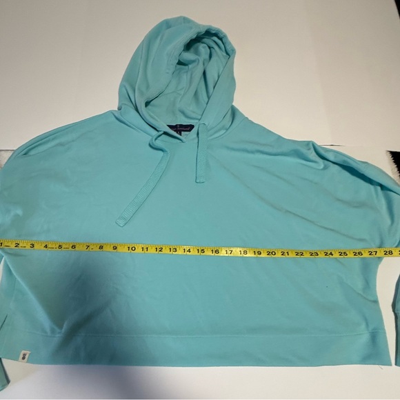 Simply Southern Sea Cropped Hoodie Large Ice Blue Coastal Cowgirl - Picture 5 of 10